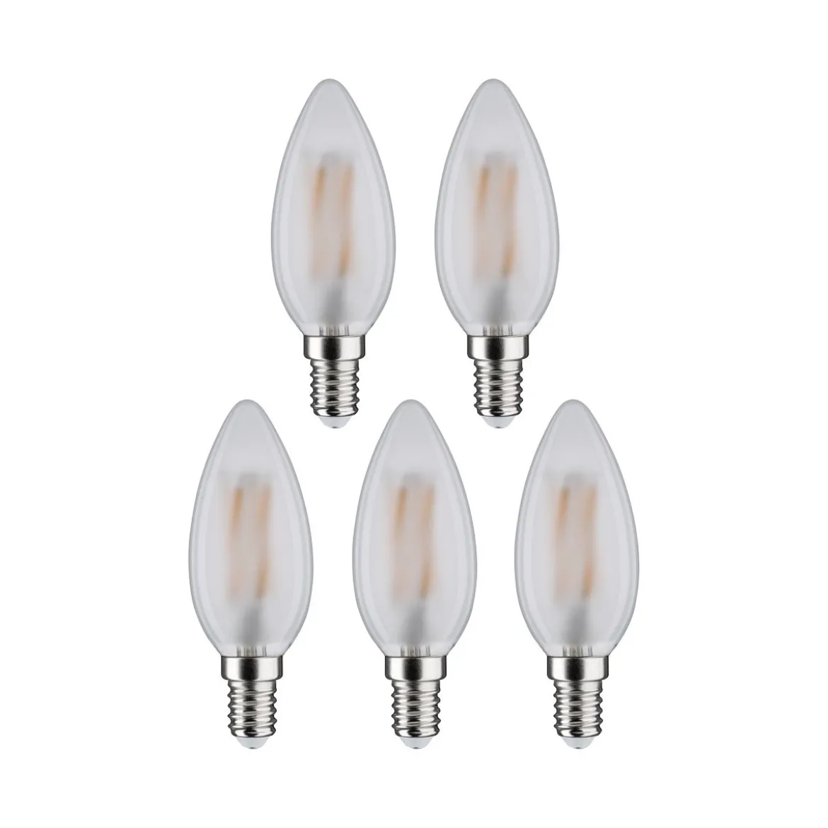 Paulmann 29096 Filament 230V LED Kerze E14 5er Pack 4000K matt