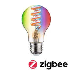 Paulmann 29156 Filament 230V Smart Home Zigbee LED Birne E27 470lm RGBW Gold