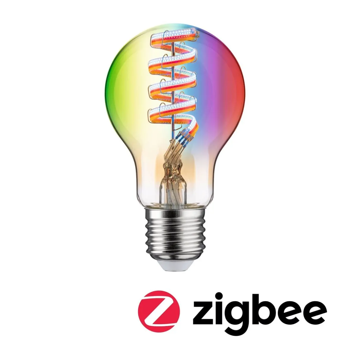 Paulmann 29156 Filament 230V Smart Home Zigbee LED Birne E27 470lm RGBW Gold