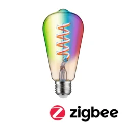 Paulmann 29158 Filament 230V Smart Home Zigbee Kolben ST64 E27 470lm RGBW Gold