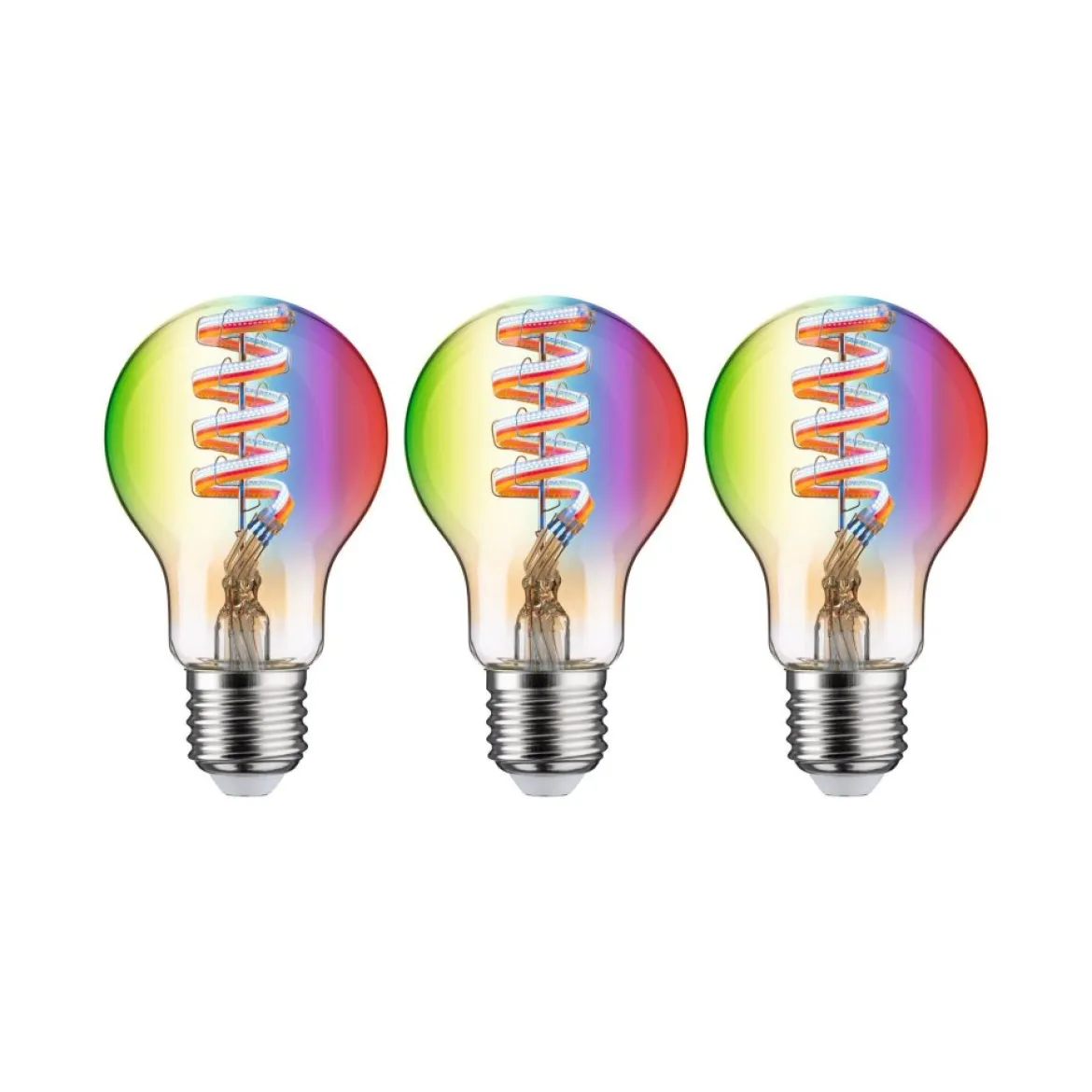 Paulmann 29163 Filament 230V Smart Home Zigbee LED Birne E27 3er-Pack 470lm RGBW