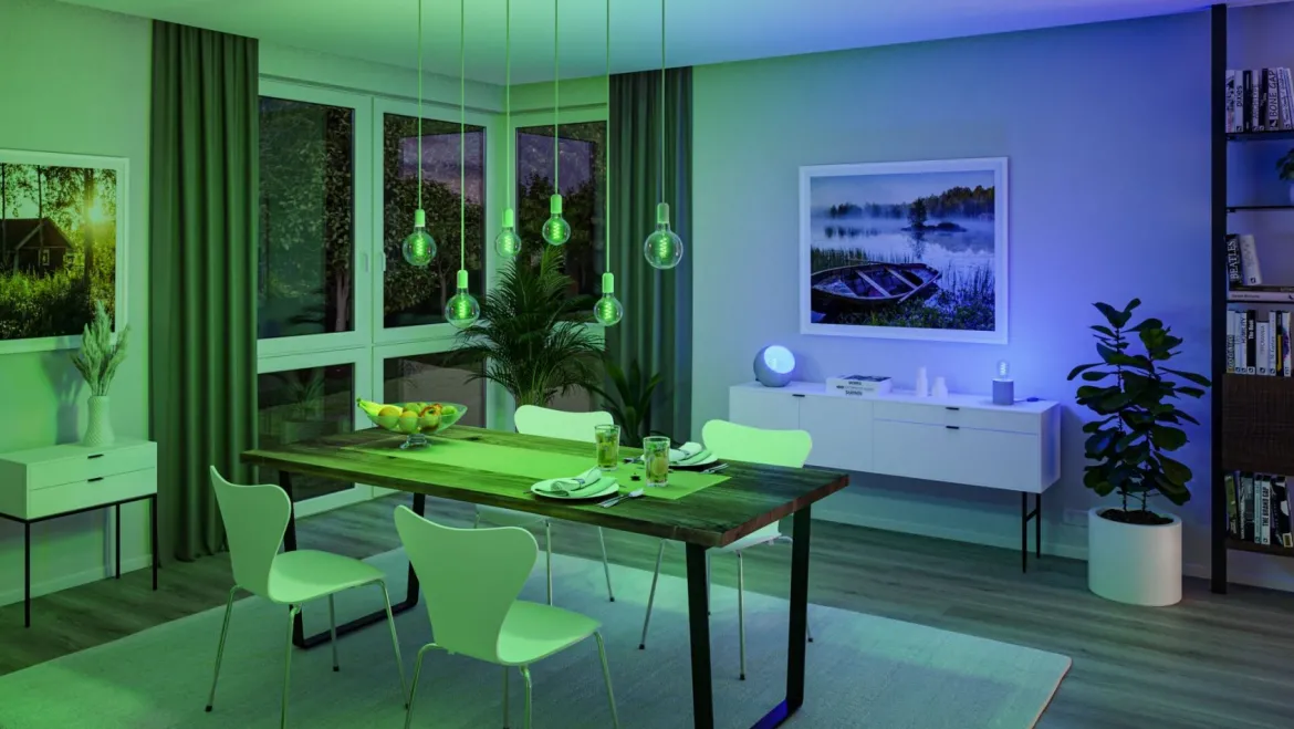 Paulmann 29165 Filament 230V Smart Home Zigbee LED Globe G95 E27 3er-Pack 470lm RGBW
