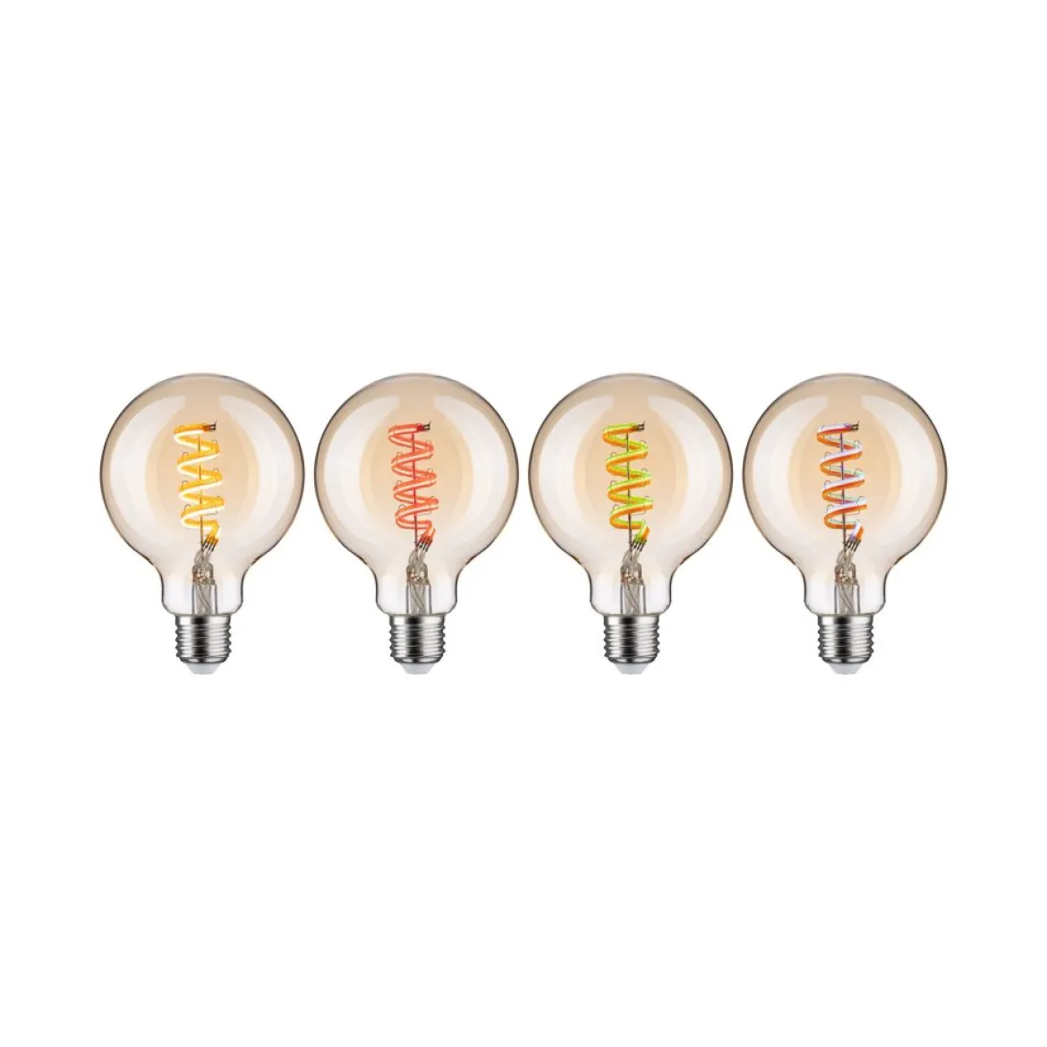 Paulmann 29165 Filament 230V Smart Home Zigbee LED Globe G95 E27 3er-Pack 470lm RGBW