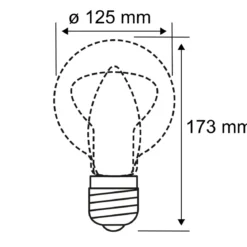 Paulmann 20126 Glühlampe Reflektor 250 Watt E27 230V Infrarot dimmbar