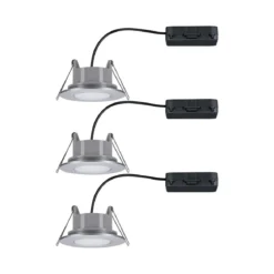 Paulmann 93095 HomeSpa LED Einbauleuchte Calla 3er-Set WhiteSwitch IP65 Chrom matt