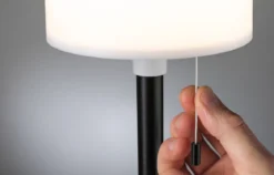 Paulmann 94607 LED Akkuleuchte Bartja 2700K IP44 dimmbar schwarz