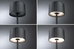 Paulmann 94878 LED Akkuleuchte Else 2700K IP44 dimmbar Schwarz
