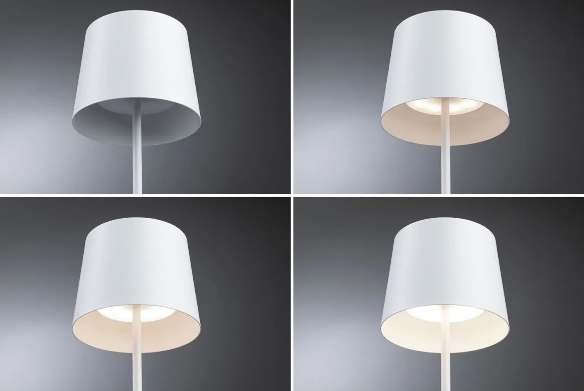 Paulmann 76997 LED Akkuleuchte Gilo 2700K IP44 dimmbar weiß