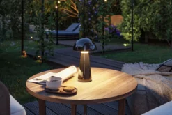 Paulmann 76994 LED Akkuleuchte Onzo 2700K IP44 3-Step-Dim schwarz