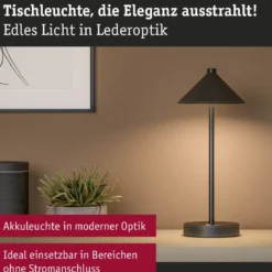 Paulmann 71175 LED Akkuleuchte Pellini 37cm White Switch dimmbar schwarz