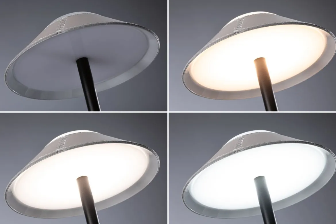 Paulmann 71174 LED Akkuleuchte Pellini 33cm White Switch dimmbar beige schwarz