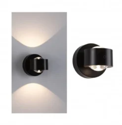 Paulmann 71290 LED Akkuwandleuchte Zorik Schwarz dimmbar IP44