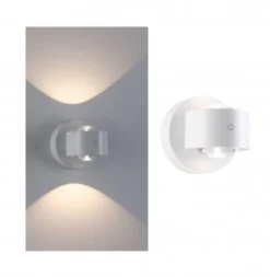 Paulmann 71291 LED Akkuwandleuchte Zorik Weiß dimmbar IP44