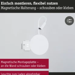 Paulmann 71289 LED Akku Wandleuchte Miora 2700K weiß dimmbar
