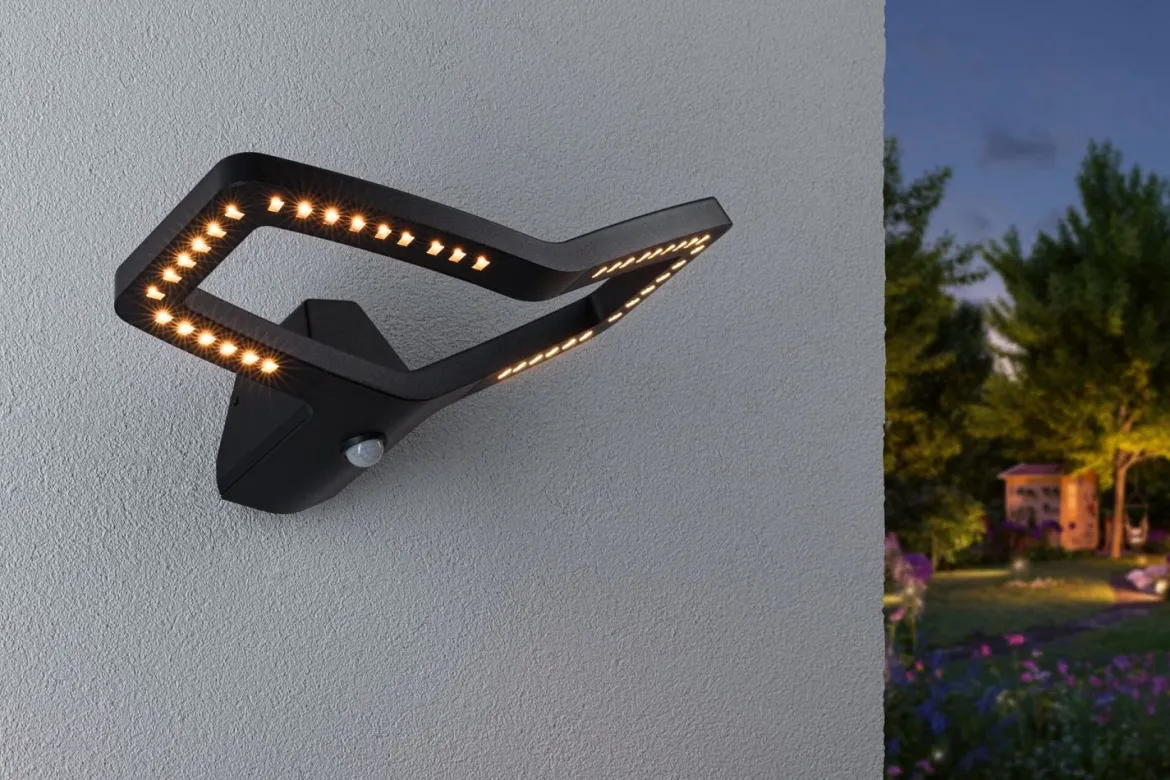Paulmann 94791 LED Außenwandleuchte Smart Home Zigbee 3.0 Alara Bewegungsmelder IP44