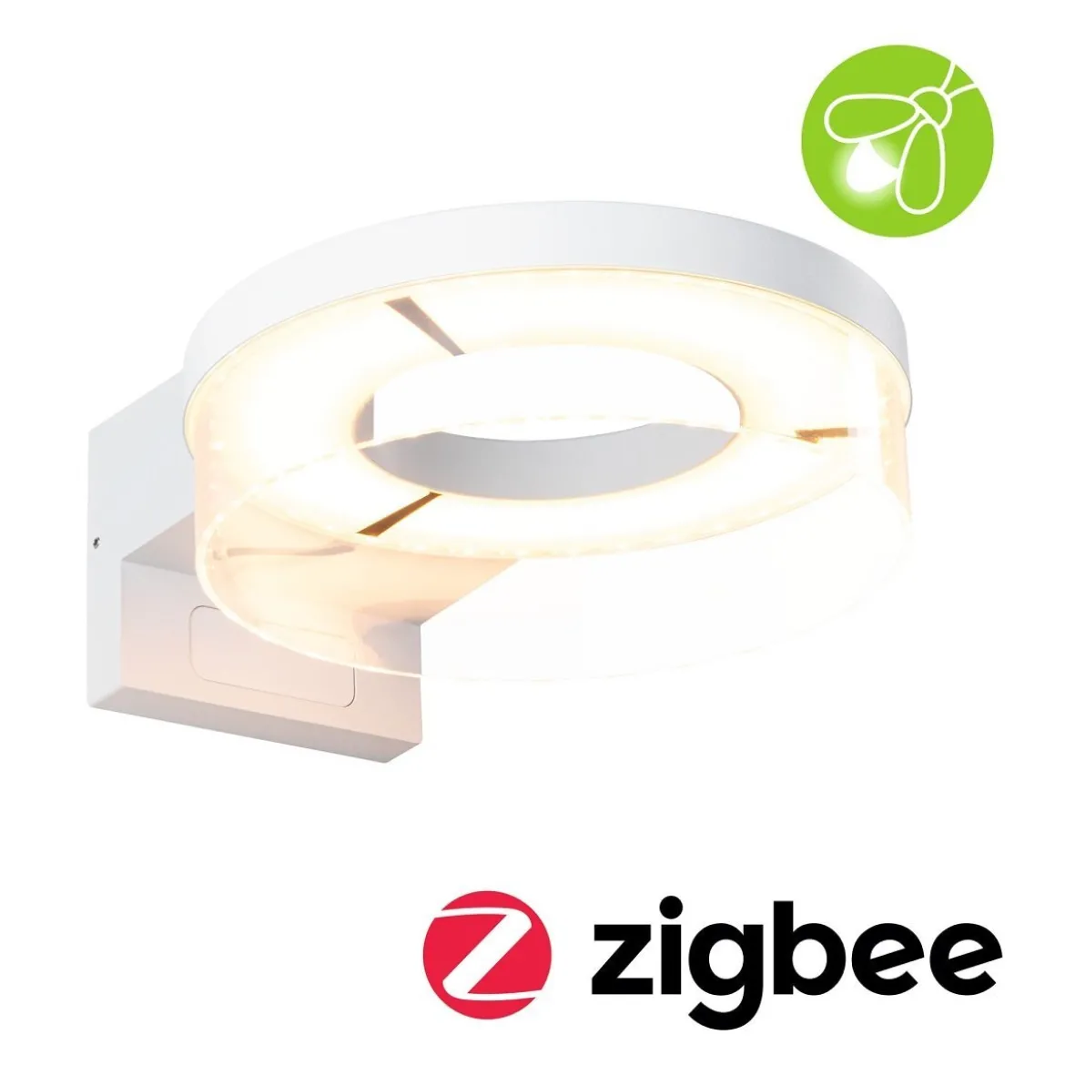 Paulmann 93114 LED Außenwandleuchte Capea Zigbee Bewegungsmelder tunable warm IP44 weiß