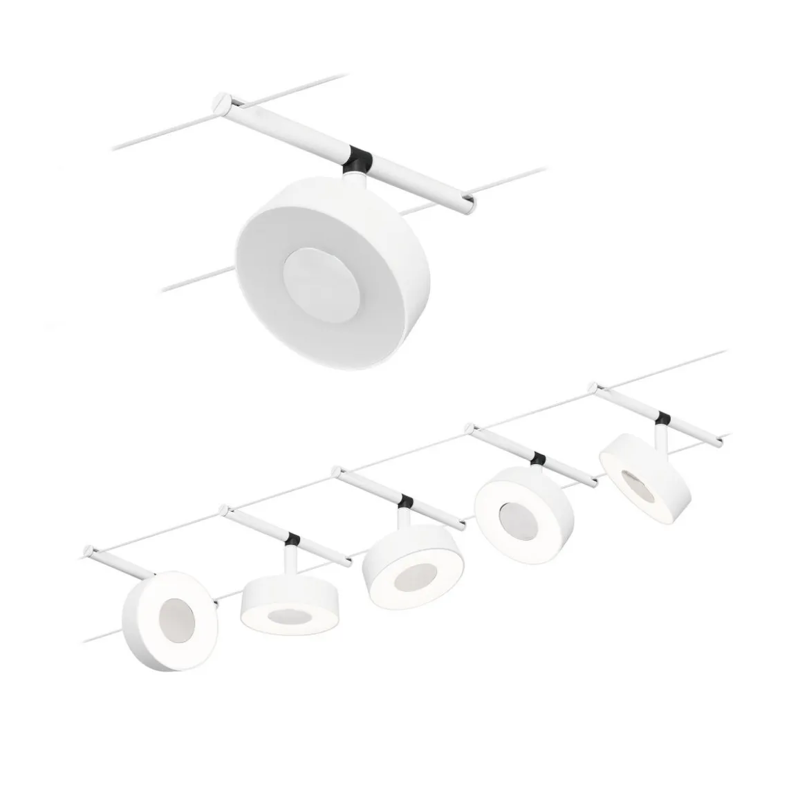 Paulmann 94477 LED Basisset Circle 12V 3000K Weiß matt Chrom