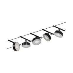 Paulmann 94479 LED Basisset Circle 12V 3000K Schwarz matt Chrom