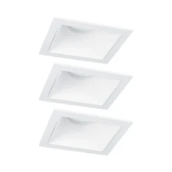Paulmann 93126 LED Cole Coin Basisset eckig 3er-Set 2700K Weiß 3-Step-Dim IP44