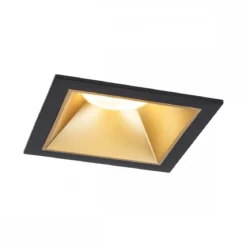 Paulmann 93129 LED Cole Coin Basisset eckig 3er-Set 2700K Schwarz Gold 3-Step-Dim IP44