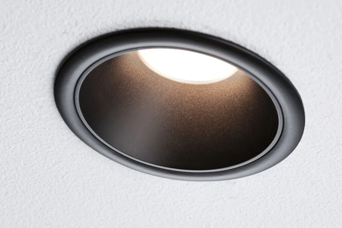 Paulmann 94869 LED Cole Coin Basisset 3er-Set 2700K schwarz 3-Step-Dim IP44