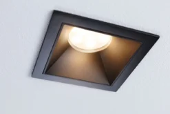 Paulmann 93127 LED Cole Coin Einbauleuchte eckig 2700K Schwarz 3-Step-Dim IP44