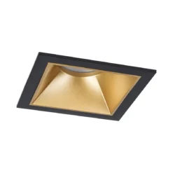 Paulmann 93131 LED Cole Coin Einbauleuchte eckig 2700K Schwarz Gold 3-Step-Dim IP44