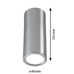 Paulmann 93106 LED Deckenleuchte Barrel eisen gebürstet
