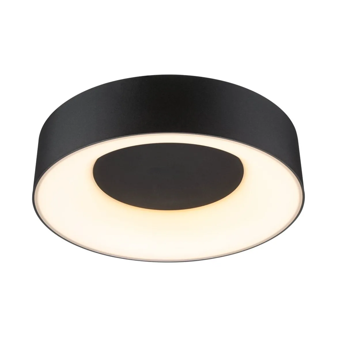 Paulmann 71096 LED Deckenleuchte Casca schwarz matt IP44 White Switch 30cm