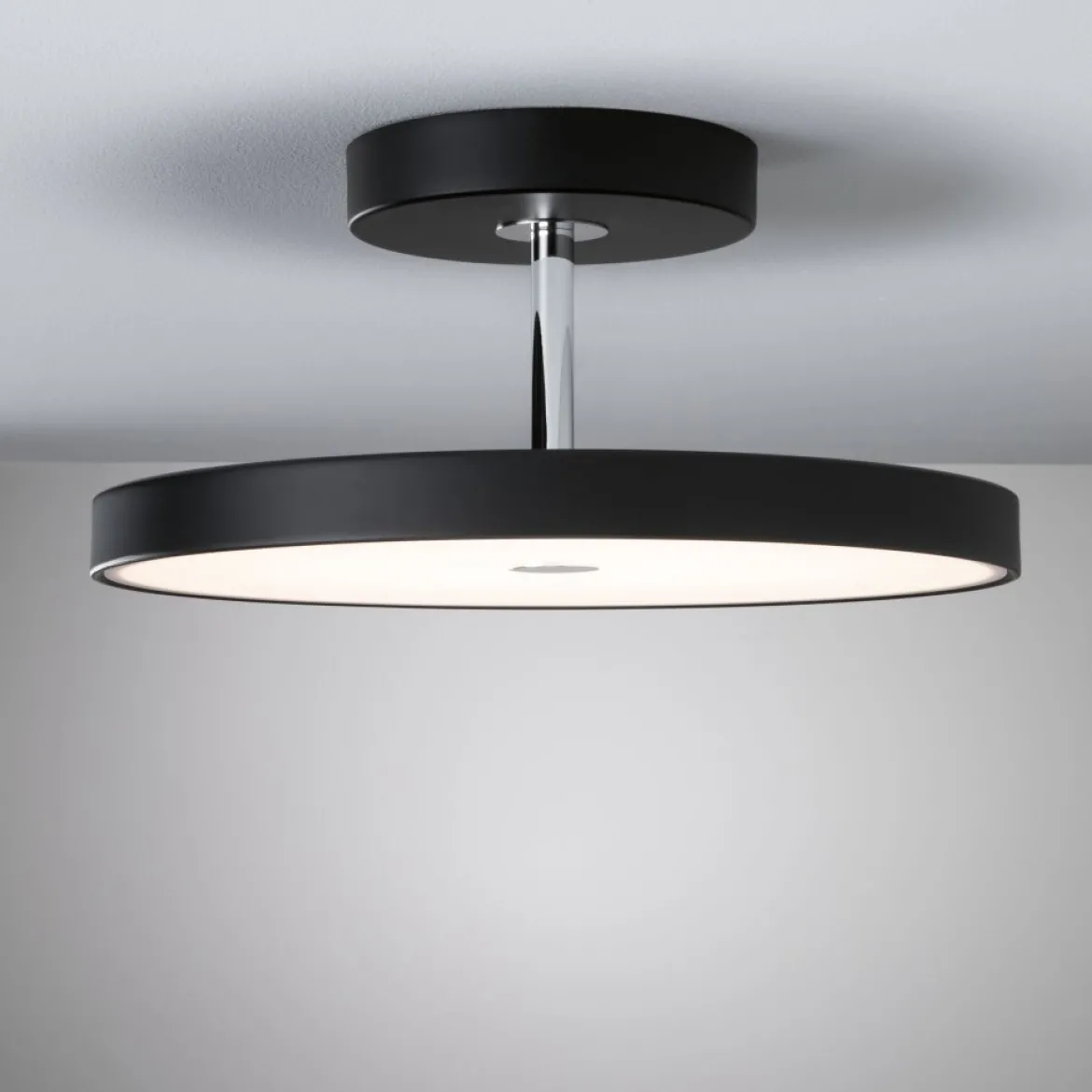 Paulmann 96781 LED Deckenleuchte Hildor Schwarz matt Chrom 2700K 3-Step-Dim