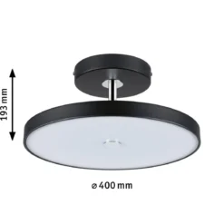Paulmann 96781 LED Deckenleuchte Hildor Schwarz matt Chrom 2700K 3-Step-Dim