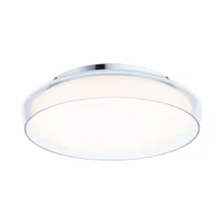 Paulmann 71075 LED Deckenleuchte Luena 35cm Glas Chrom 3000K IP44