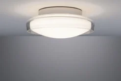 Paulmann 71078 LED Deckenleuchte Luena 25cm Glas Chrom 3000K IP44