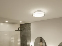 Paulmann 71078 LED Deckenleuchte Luena 25cm Glas Chrom 3000K IP44