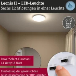 Paulmann 75406 LED Deckenleuchte Leonis 3000-5700K IP44 Weiß