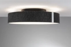 Paulmann 79986 LED Deckenleuchte Malika 3-Step-Dim 2700K 2300lm Filz anthrazit