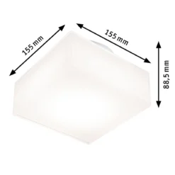 Paulmann 71082 LED Deckenleuchte Maro weiß eckig 3000K IP44