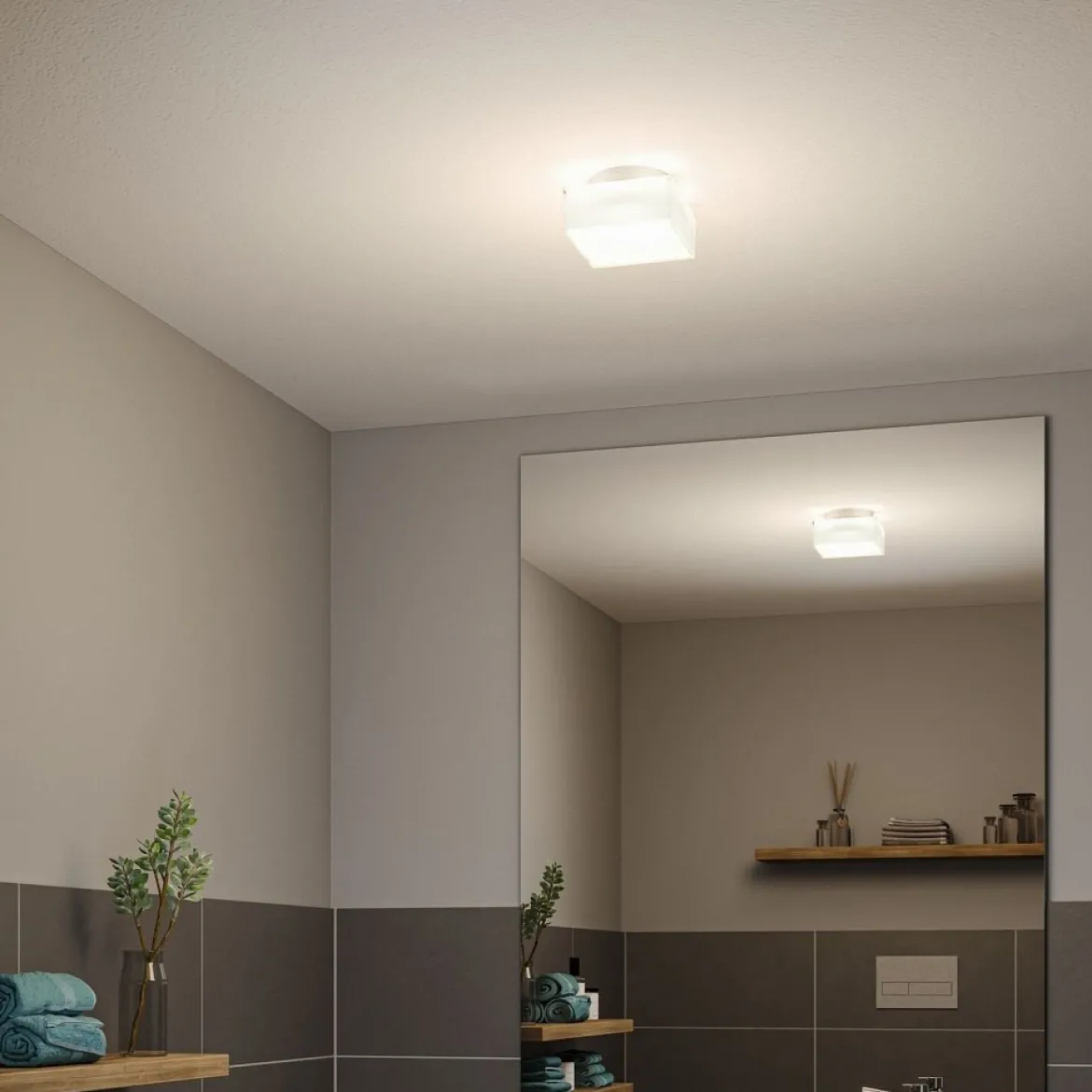 Paulmann 71082 LED Deckenleuchte Maro weiß eckig 3000K IP44