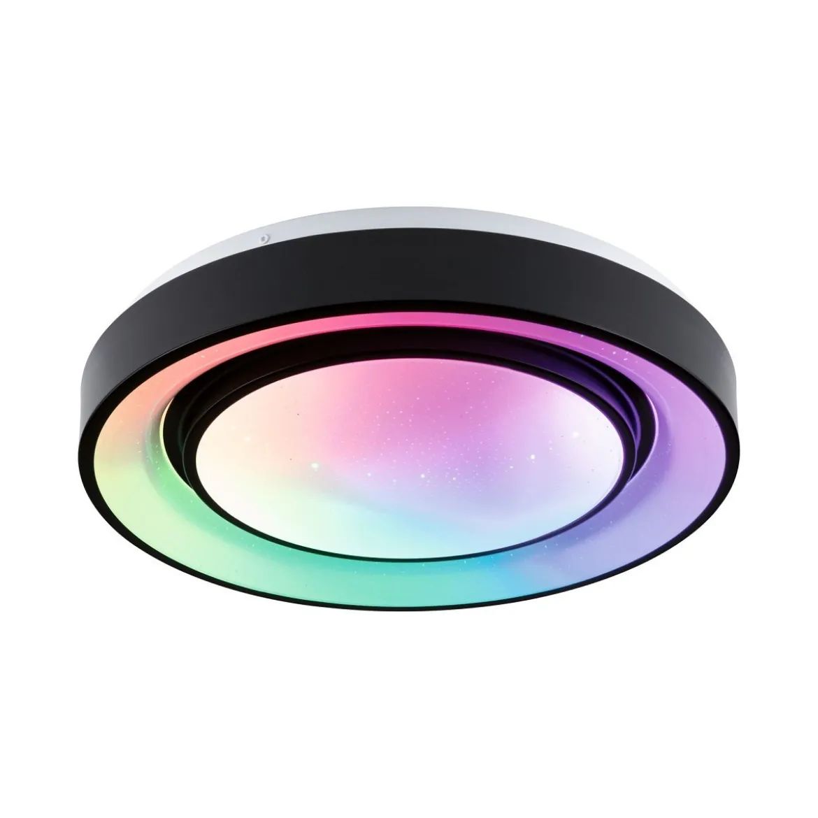 Paulmann 70544 LED Deckenleuchte Rainbow Regenbogeneffekt RGBW 375mm Schwarz Weiß