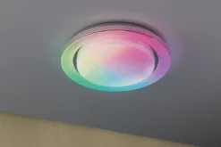 Paulmann 70546 LED Deckenleuchte Rainbow Regenbogeneffekt RGBW 380mm Chrom Weiß