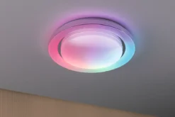 Paulmann 70546 LED Deckenleuchte Rainbow Regenbogeneffekt RGBW 380mm Chrom Weiß