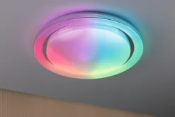 Paulmann 70547 LED Deckenleuchte Rainbow Regenbogeneffekt RGBW 485mm Chrom Weiß