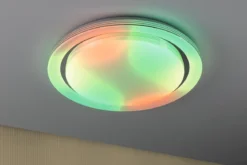 Paulmann 70547 LED Deckenleuchte Rainbow Regenbogeneffekt RGBW 485mm Chrom Weiß