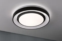 Paulmann 70545 LED Deckenleuchte Rainbow Regenbogeneffekt RGBW 475mm Schwarz Weiß