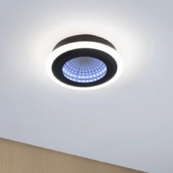 Paulmann 71037 LED Deckenleuchte Spaceglow Two RGB Tunable White dimmbar schwarz