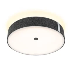 Paulmann 79994 LED Deckenleuchte Smart Home Zigbee Malika Tunable White Filz anthrazit dimmbar