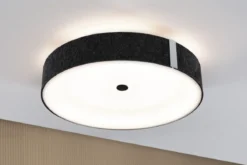 Paulmann 79994 LED Deckenleuchte Smart Home Zigbee Malika Tunable White Filz anthrazit dimmbar