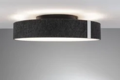 Paulmann 79994 LED Deckenleuchte Smart Home Zigbee Malika Tunable White Filz anthrazit dimmbar