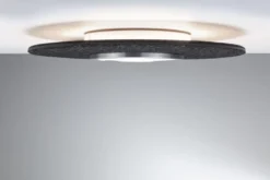Paulmann 79996 LED Deckenleuchte Smart Home Zigbee Tulga Backlight Tunable White Filz anthrazit