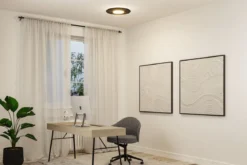 Paulmann 79996 LED Deckenleuchte Smart Home Zigbee Tulga Backlight Tunable White Filz anthrazit